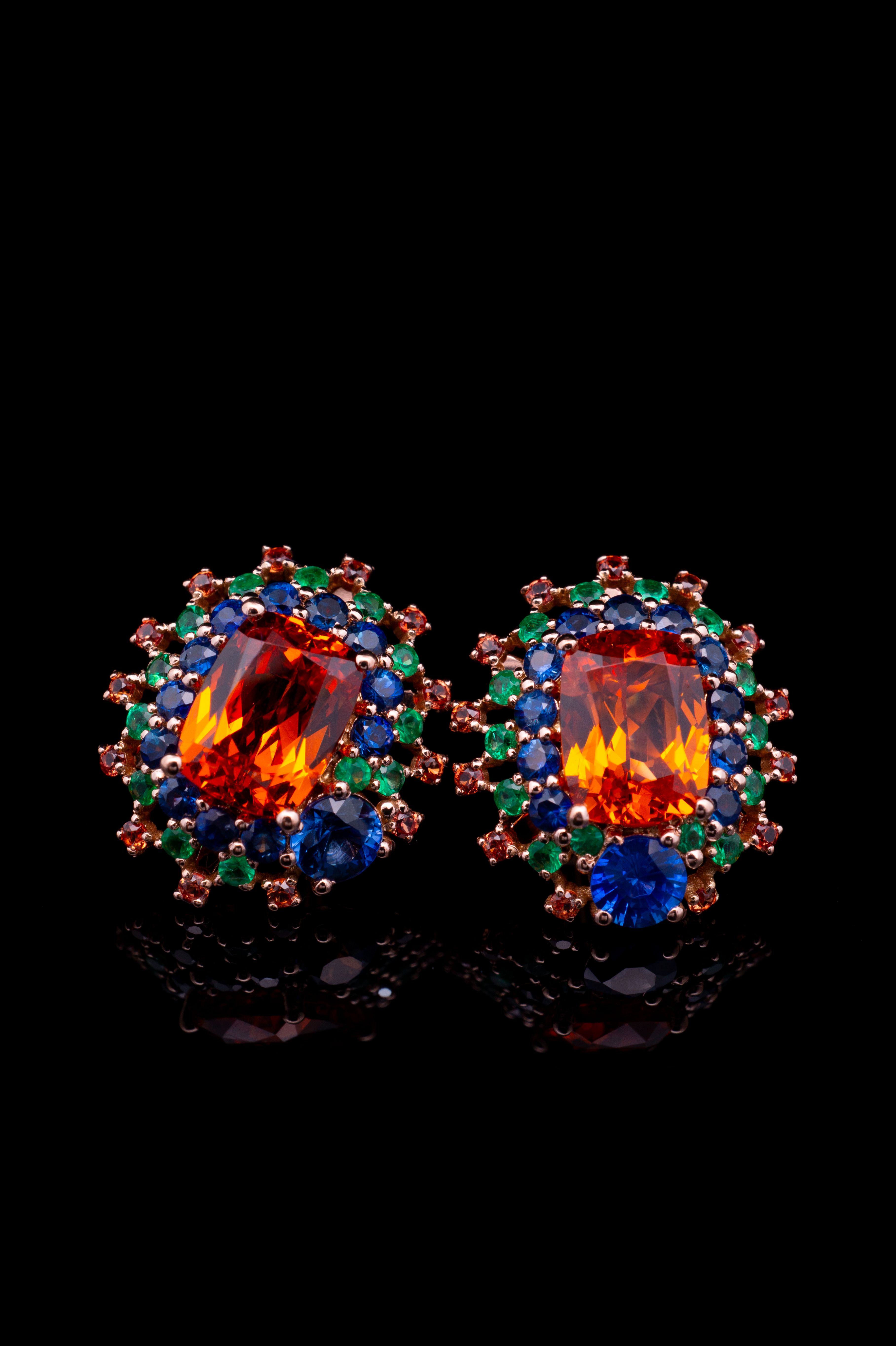 Original Cushion - Orange Green Blue pair