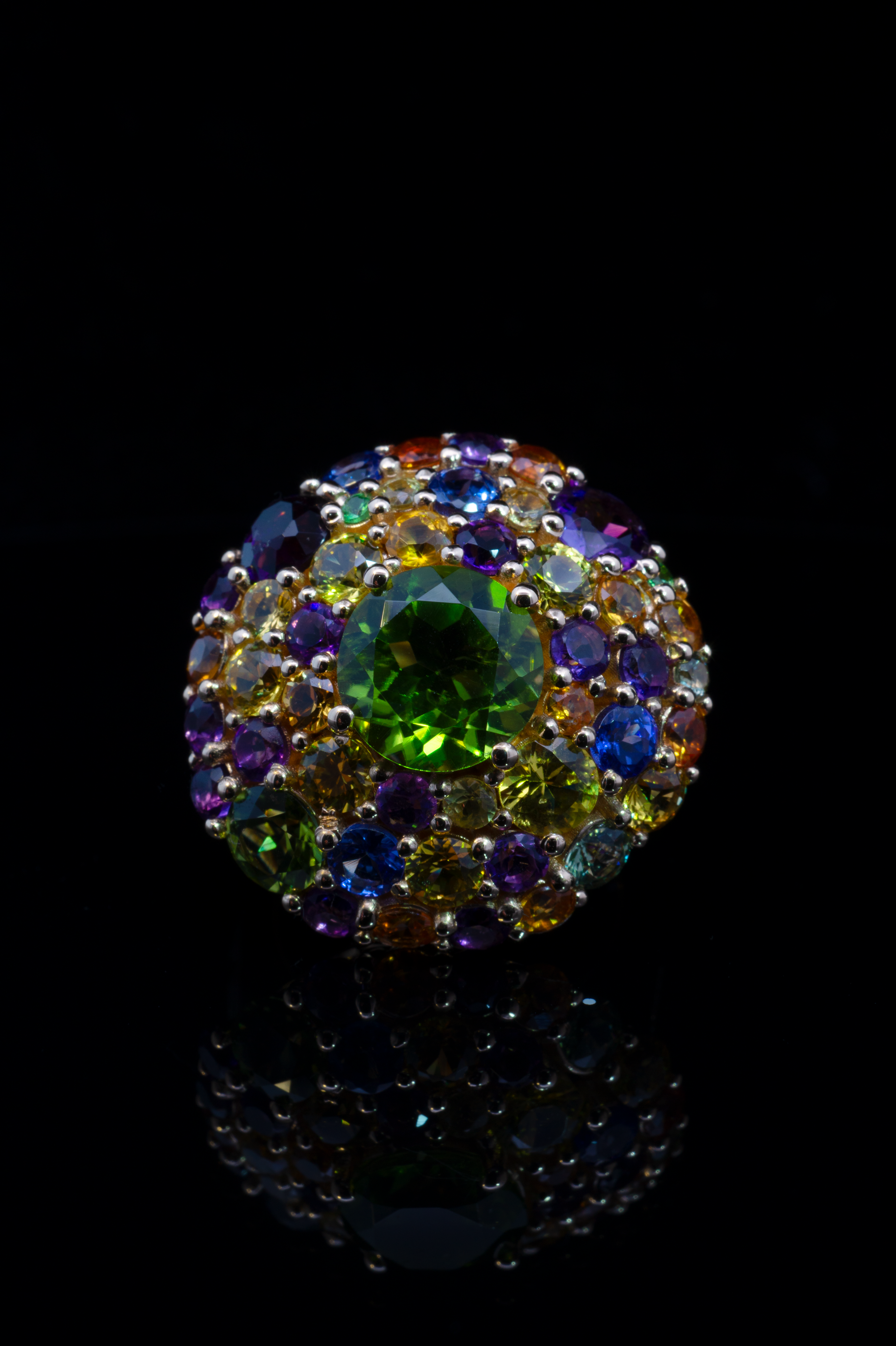 Birth of a Star - Green Peridot Purple