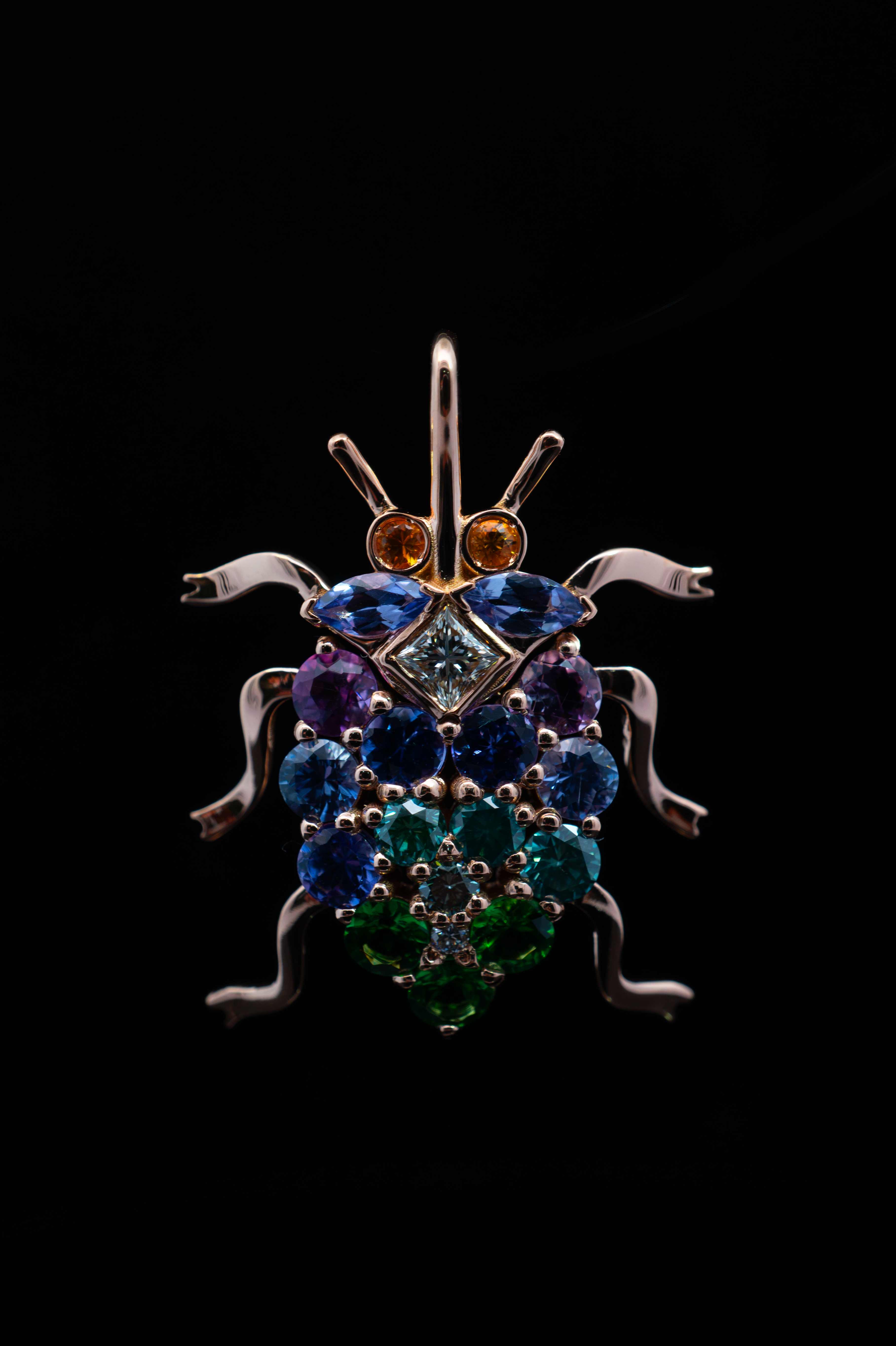 Monsieur Hatry III (Beetles) - L - Blue Green Special Case