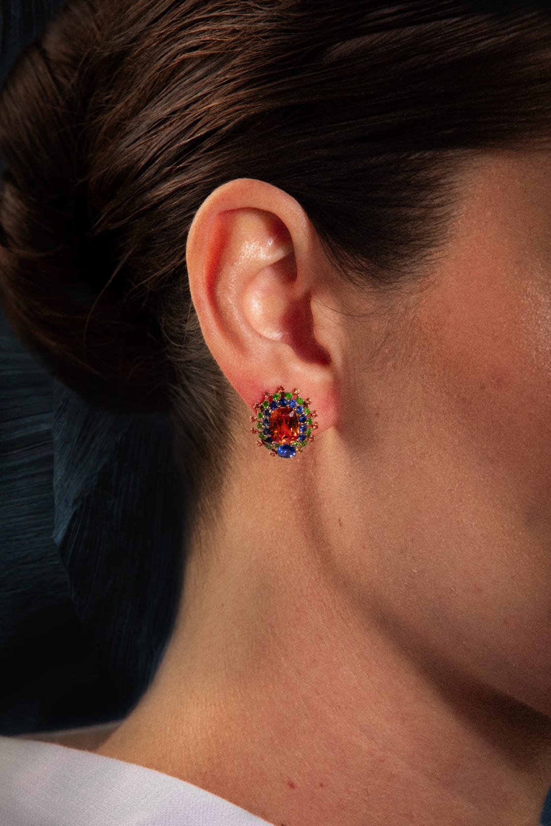 Original Cushion - Orange Green Blue pair